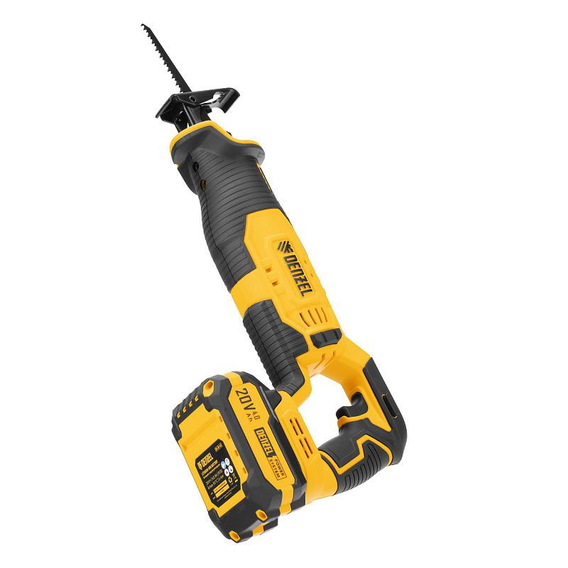 Пила сабельная аккумуляторная RS-180, Li-Ion, 20 В Denzel 28801