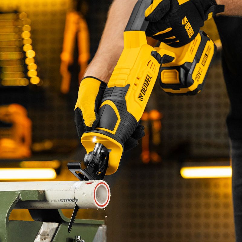 Пила сабельная аккумуляторная RS-180, Li-Ion, 20 В Denzel 28801