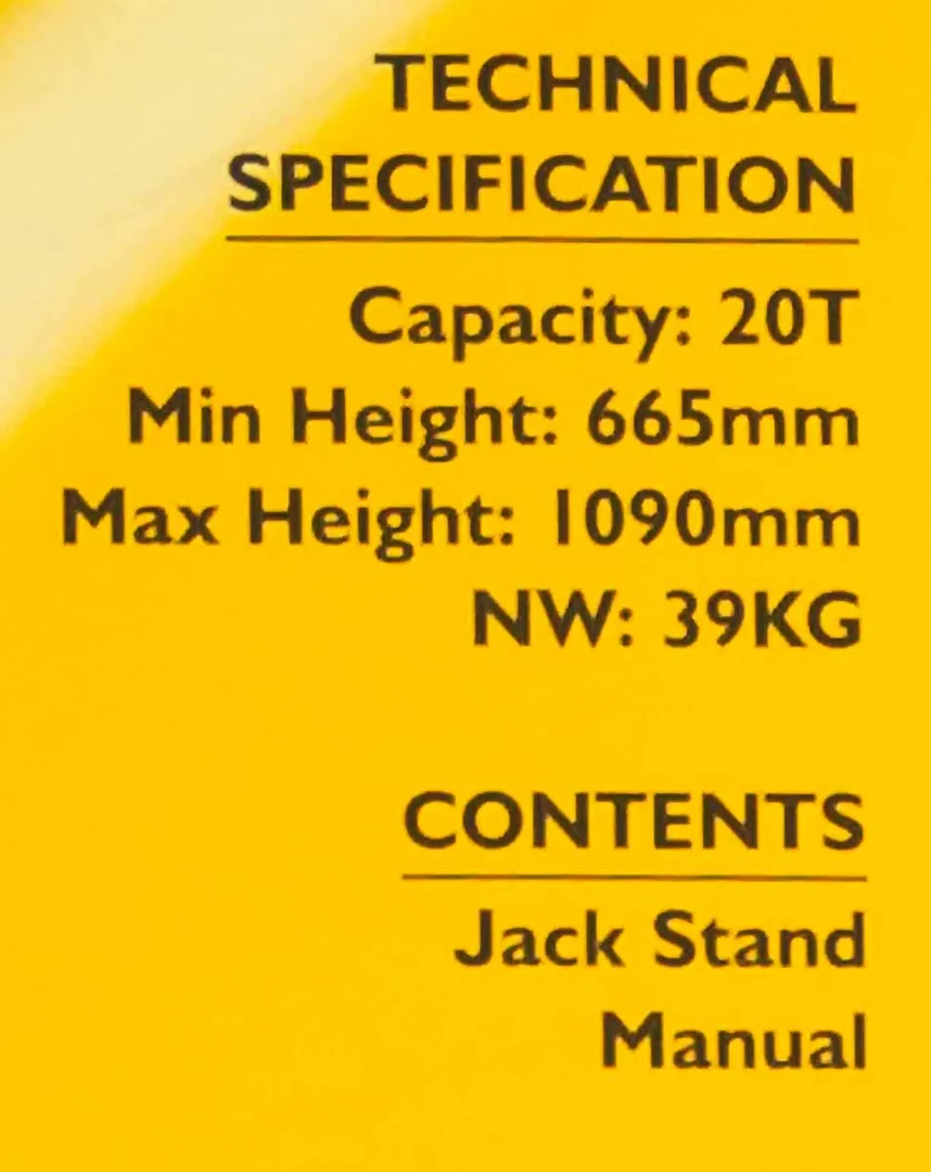 Подставка ремонтная 20 т, 645-1077 мм JCB JCB-TZ200012