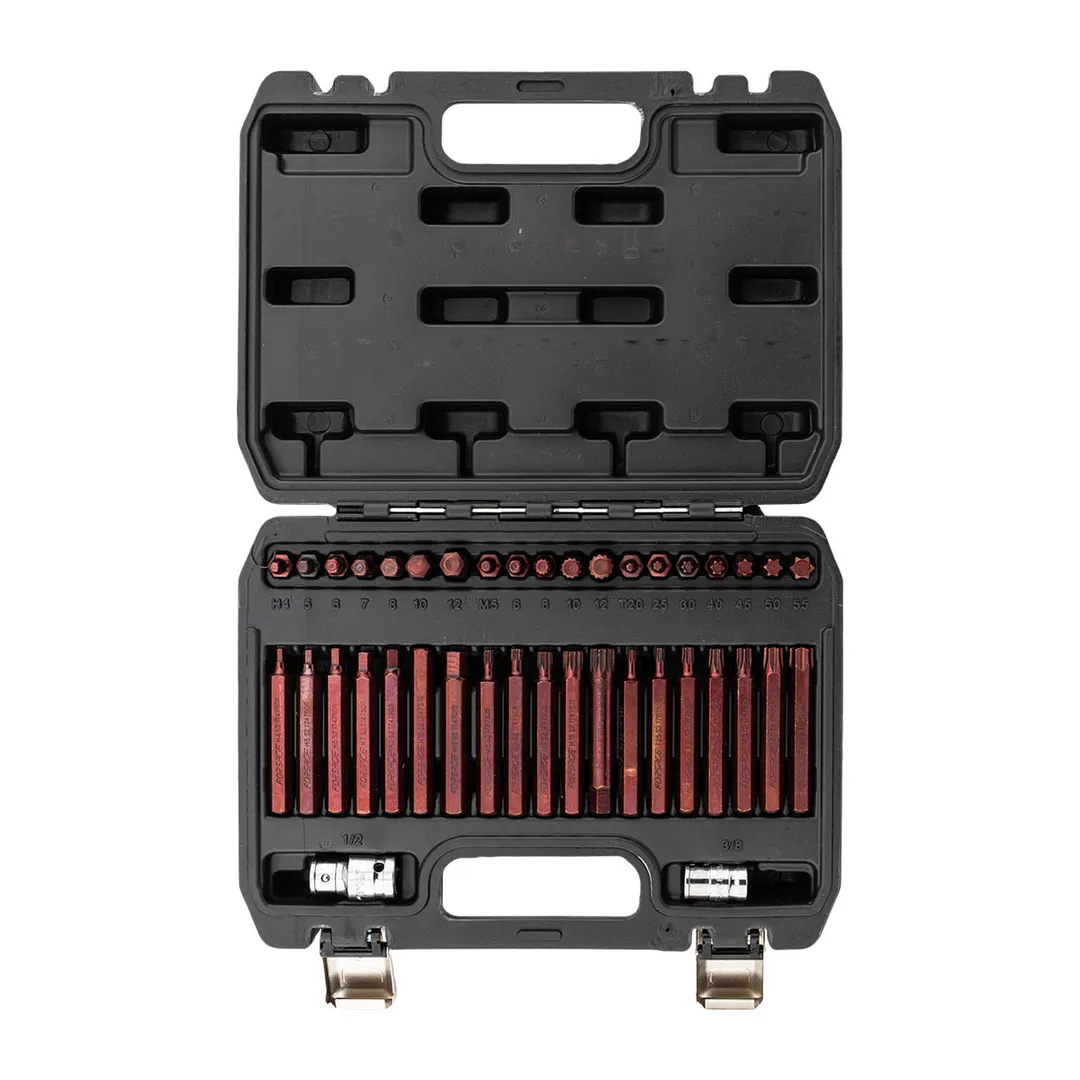 Набор бит Torx, HEX, Spline 10 мм с битодержателями ''Premium'' 40 пр. Forsage F-4401D