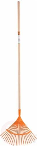 Грабли веерные металлические 400мм с деревянным черенком 35799