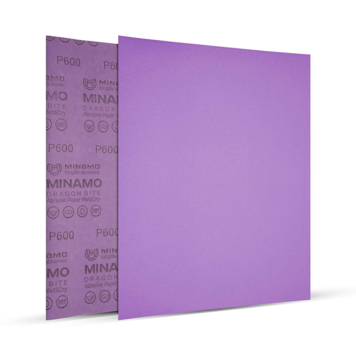 Бумага шлифовальная наждачная 280 x 230 Dragon Bite Р600 MINAMO 19-0600