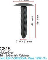 Клипса для крепления внутренней обшивки а/м Форд пластиковая, 100 шт Forsage C0815Black(Ford)