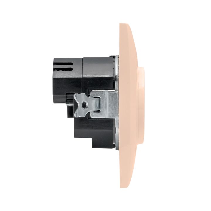 Валенсия розетка 1-местная с/з 16А кремовая с защ, штор, с 2 USB 2,1А EKF PROxima EWR16-028-20-2USB