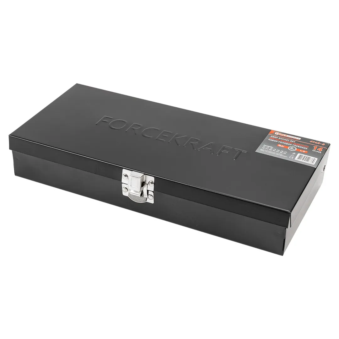 Набор головок глубоких 14 пр. 1/2'' 10-32 мм 6-гр ForceKraft FK-4143-5