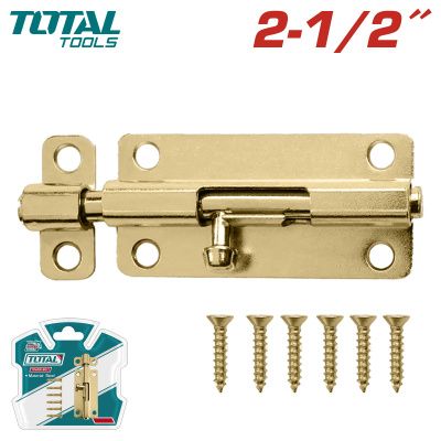 Шпингалет стальной 63,5 мм TOTAL THTB125