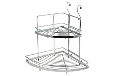 Корзина на трубу d16 угловая двойная большая CWJ201D хром AKS 11312