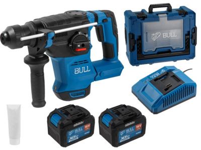 Аккум. перфоратор CBH 1826 Xcase, XLTpro, БЕСЩЕТ., 18 В, 2.6 Дж, 26 мм, 2x6 А*ч, з/у, 3 режима + Vario-lock BULL 1333736