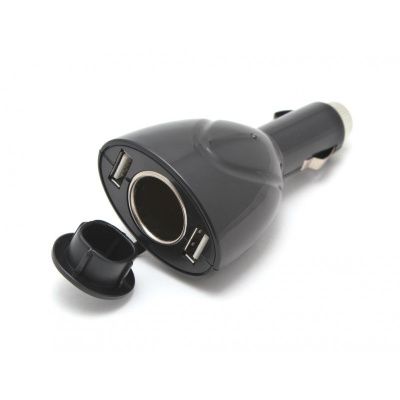 Разветвитель прикуривателя WF-0098 прикур.+2USB 12V KING WF-0098