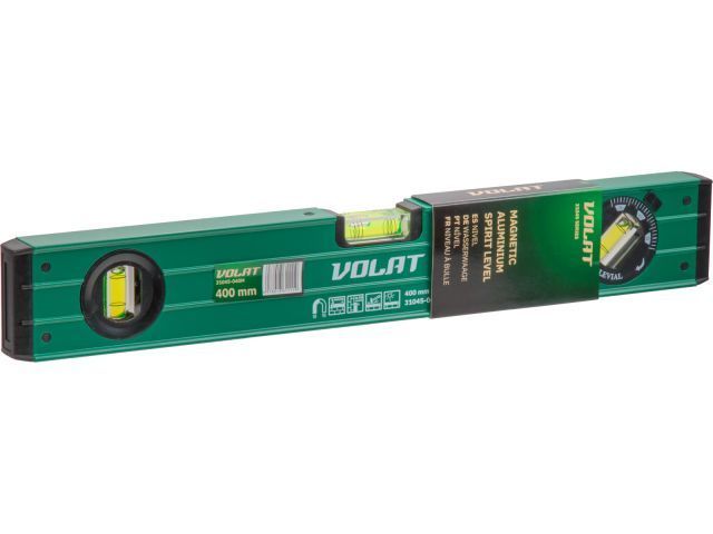 Уровень 400 мм магнитный 1 поворотный глазок, ручки прорезинены TPR ВОЛАТ 31045-040M