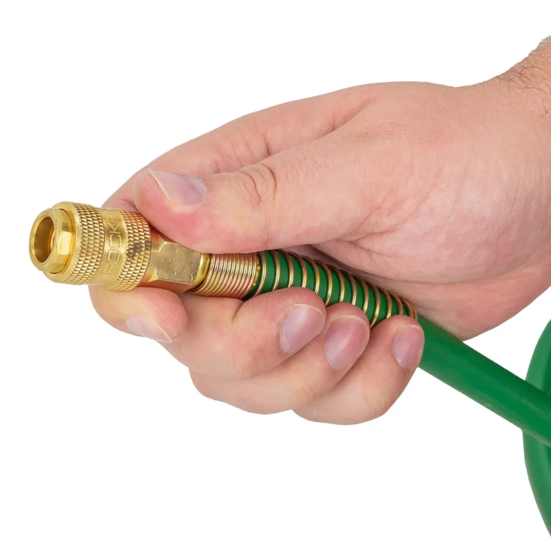 Шланг резиновый воздушный армированный с быстросъемами 10х16 мм, 10 м RockForce RF-ES-1010