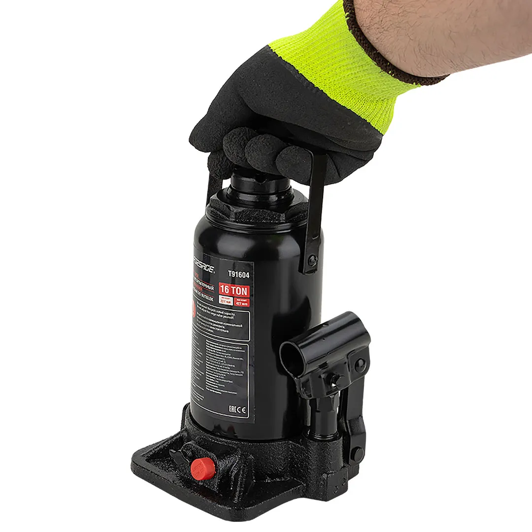 Домкрат гидравлический бутылочный 16 т, с предохранительным клапаном, 205-330 мм Forsage F-T91604 DS