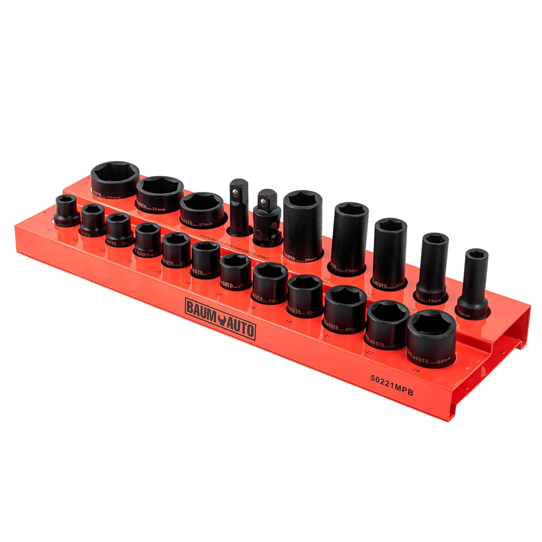 Набор ударных головок 1/2" 10-32 мм 6-гр. 22 пр. BaumAuto BM-50221MPB