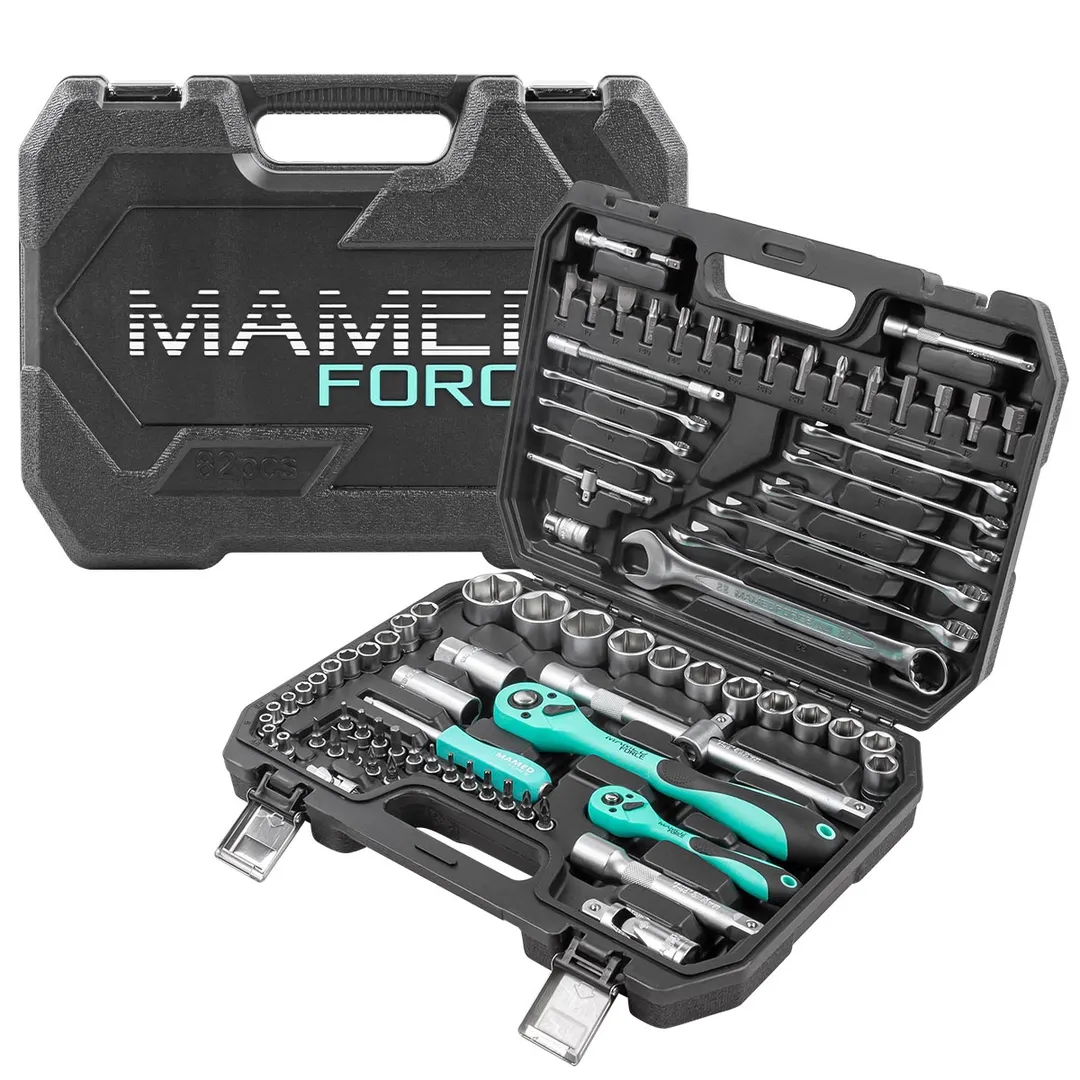 Набор инструментов PROFI 82 пр. 1/4"&1/2" 6-гр 4-32 мм MAMEDFORCE MF-4821-5