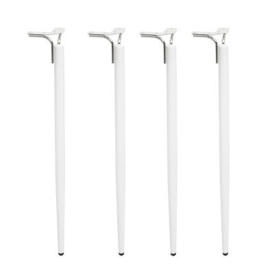 Опора мебельная DIANA h725, белый матовый/хром, 1 упак 4 шт., AKS 112518