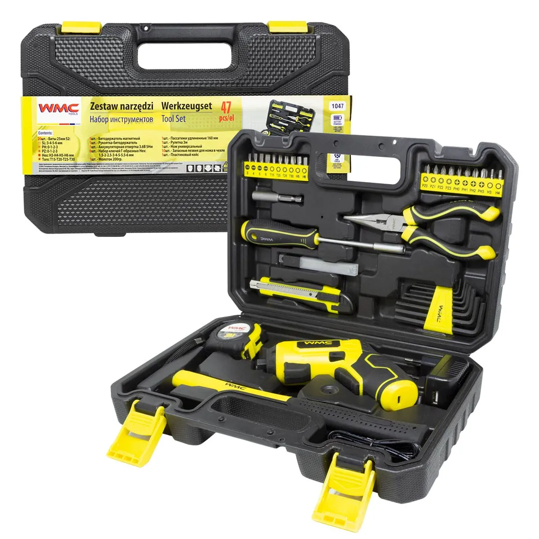 Набор инструментов 47 пр. 1/4'' WMC TOOLS WMC-1047