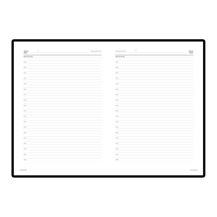 Ежедневник недатированный "Sidney Nebraska", A4, 272 страницы, бордовый