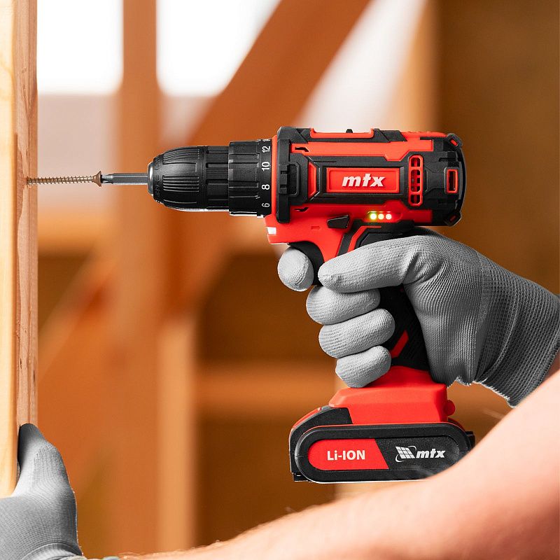 Дрель-шуруповерт аккумуляторная CDS-20, Li-Ion, 20 В MTX 26186