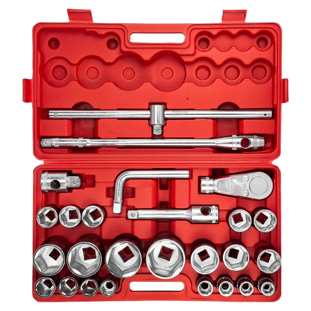 Набор торцевых головок 26 пр. 3/4'' 6-гр. 11-54 мм ForceKraft FK-68262-5