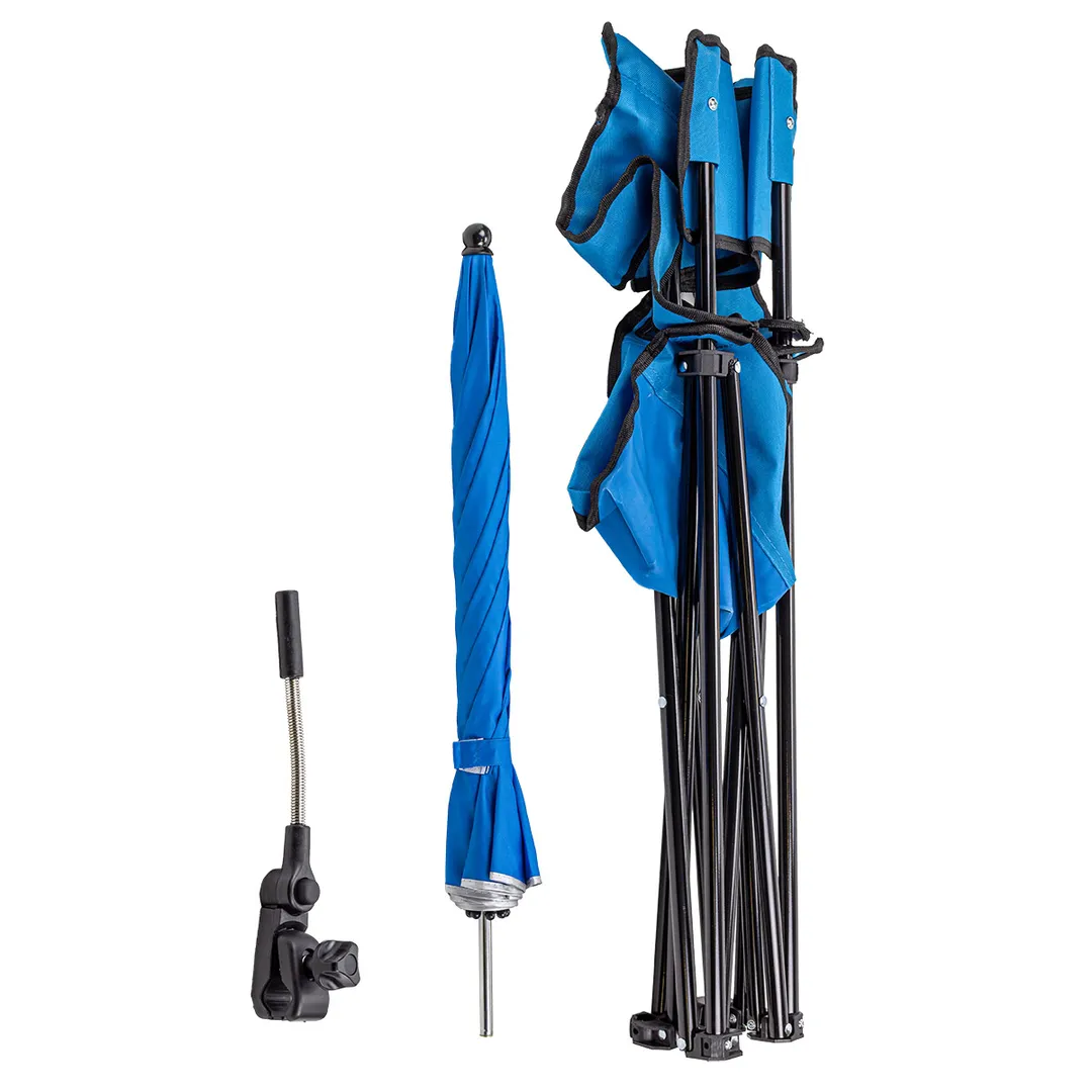 Кресло складное для кемпинга с зонтом садовым KINGTUL KT-DW-2009Z