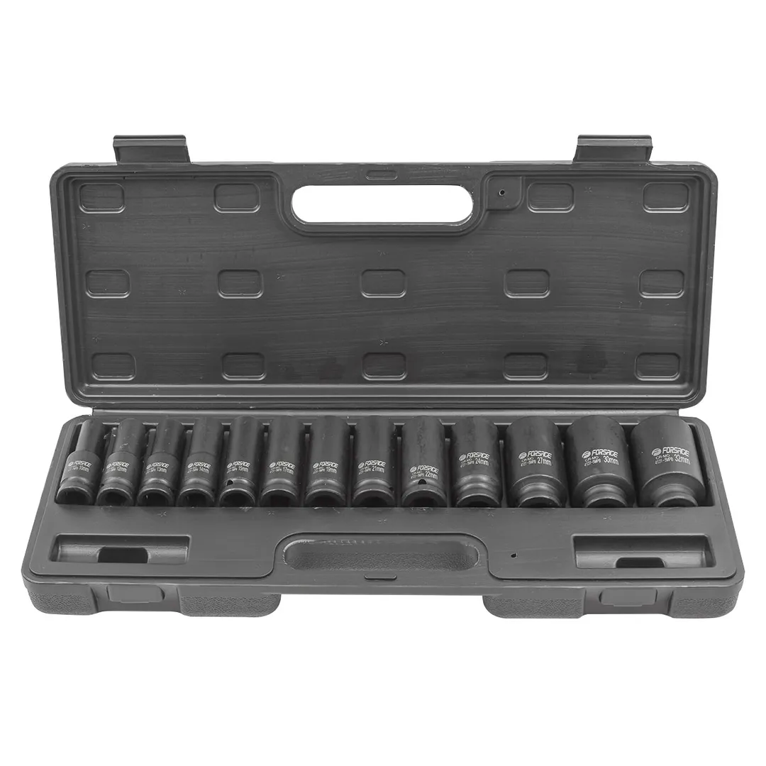 Набор головок ударных глубоких, 13 пр., 1/2" 6-гр. 10-32 мм Forsage F-4131-5MPB