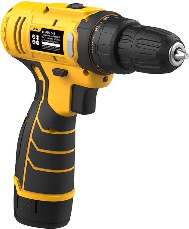 Аккумуляторная дрель-шуруповерт Deli YS EDL-DZ12-5A2 12 В, 30 Нм, 1 АКБ, 2 Ач, кейс