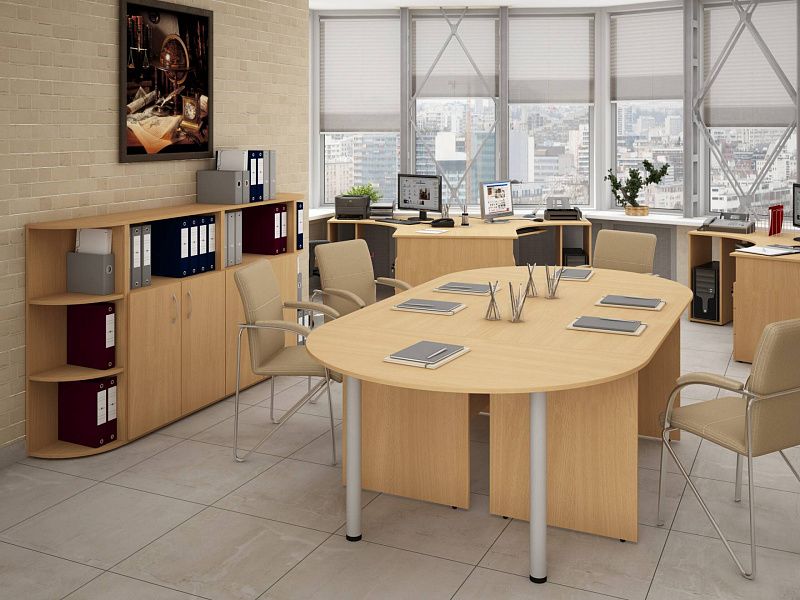 Коллекция Столица подставка под монитор С-660, 450х450х118 мм, дуб сонома