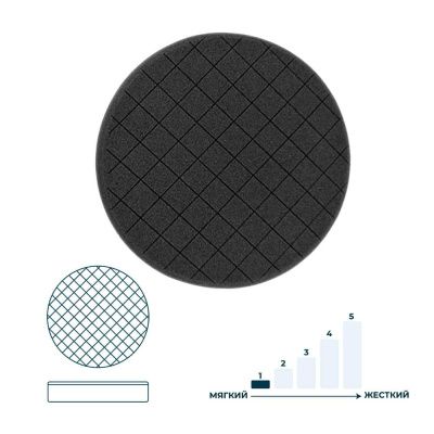 Полировочный круг черный 180 мм Horex GTT4091