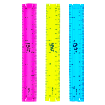 Линейка "Deli E6208", 20 см, ассорти