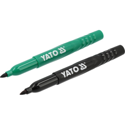 Маркеры технические, 2 шт, черный, зеленый Yato YT-69300
