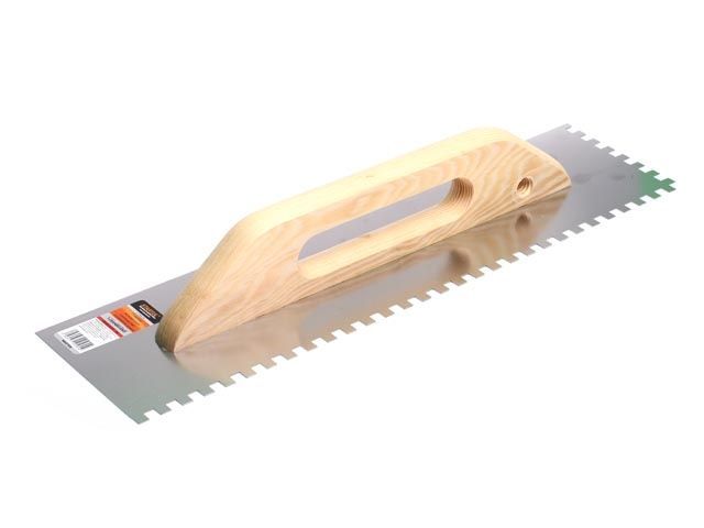 Гладилка швейц.нерж.с дер.ручкой 126х480мм зуб 6x6мм STARTUL MASTER ST1056-06