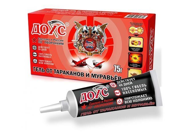 Гель от тараканов и муравьев "ДОХС", туба 75 г ОБОРОНХИМ 4620769131669