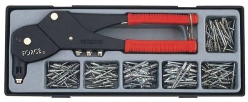 Заклепочник с набором заклепок 181 пр. Force T51811