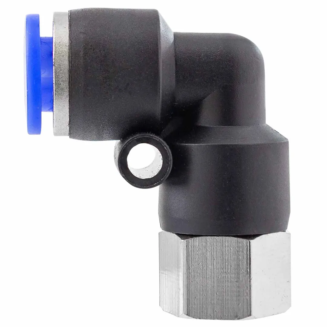 Фитинг угловой для пластиковых трубок 6 мм-внутренняя резьба 1/8'' Forsage F-SPLF06-01