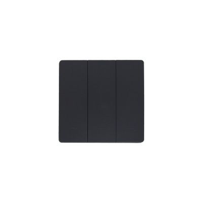 Выключатель кинетический, с реле, 3 клавиши, черный, AKS 124624