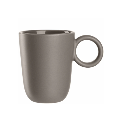 Кружка керамическая "ROMA", 400 мл, серо-коричневый