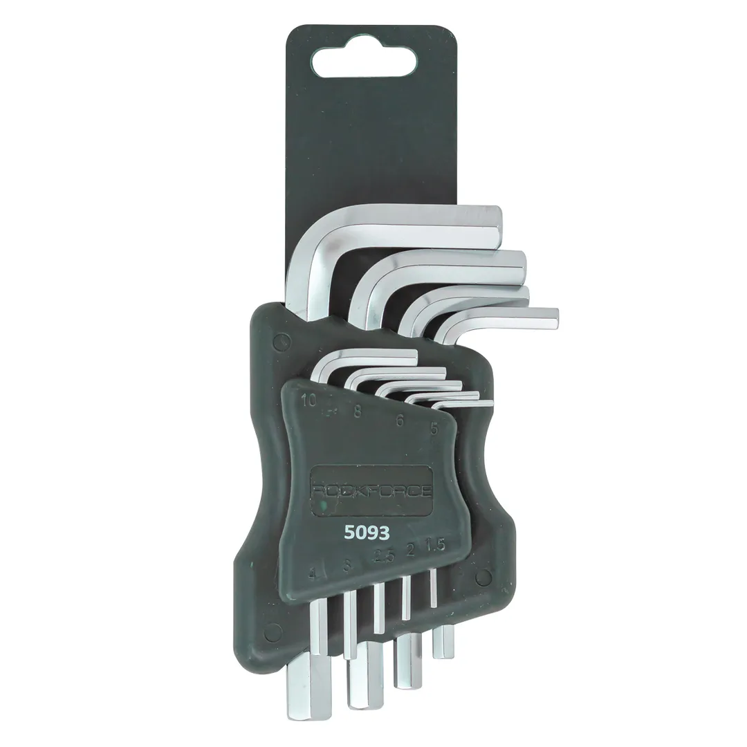 Набор ключей Г-образных 6-гр., 9 пр. 1.5-10 мм RockForce RF-5093