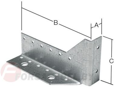 Опора балки UOB белый цинк Starfix
