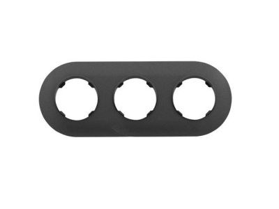 Рамка 3-местная графит Прованс, Bylectrica ЮЛИГ.735212.501гр