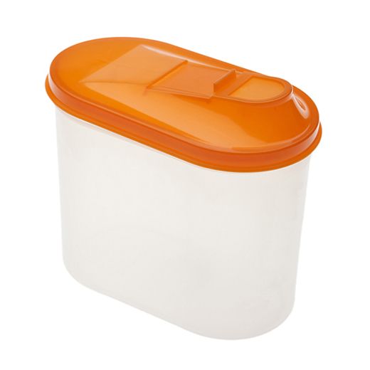 Банка для сыпучих продуктов овал 1,5 л. Полимербыт 4329400