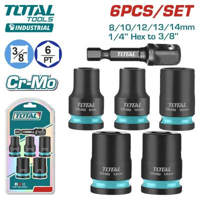 Набор ударных головок 8-14 мм 6-гр 6 пр 3/8" TOTAL THKISD38062