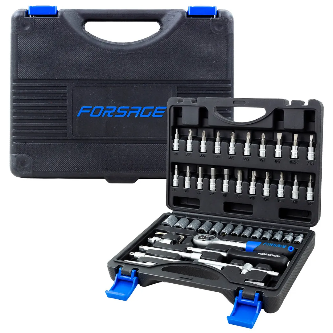 Набор инструментов 46 пр. 1/4'' 6-гр. Forsage F-2462-5