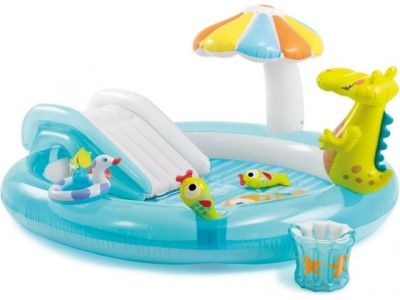Надувной игровой центр Крокодил, 203х173х89 см, от 3 лет INTEX 57129NP