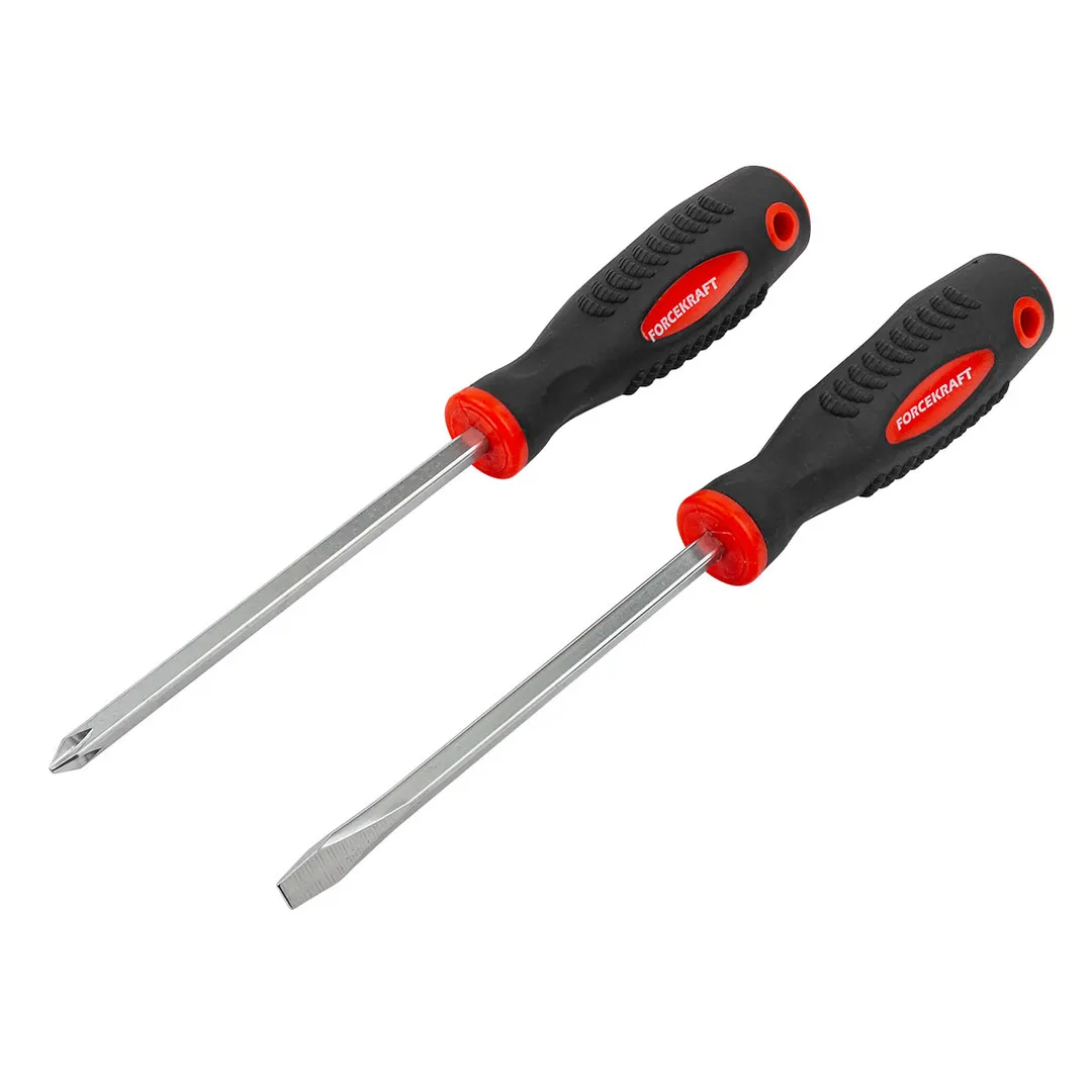 Набор отверток магнитных Profi 2 пр. SL6.5х125, PH2х125 мм ForceKraft FK-7002A