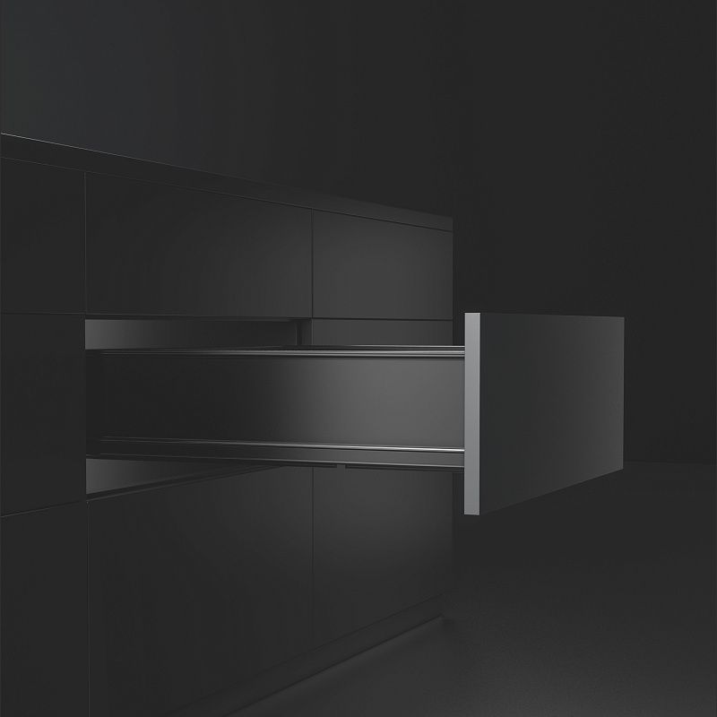 Комплект ультратонких боковин Evolution L-350 h76 графит ДСП16мм QTYPE 113035