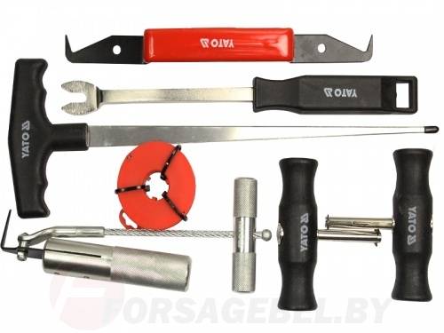 Набор инструмента и приспособлений для снятия стекол 7 пр. Yato YT-0845