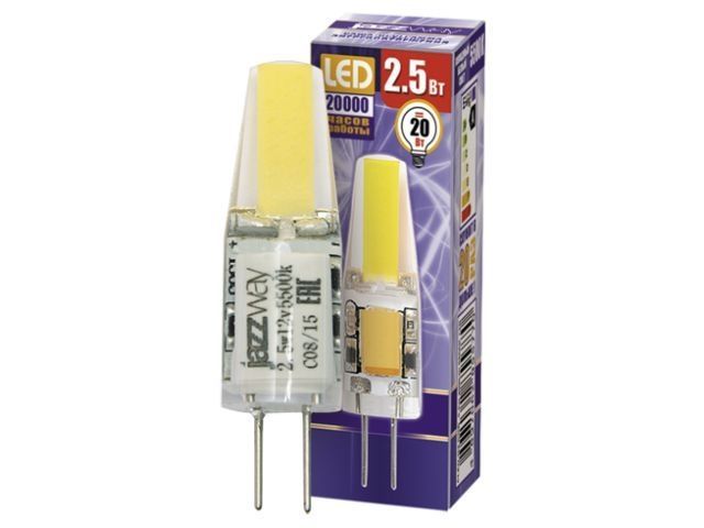 Лампа светодиодная PLED G4 2.5 Вт 12В 5500К JAZZWAY 2855770