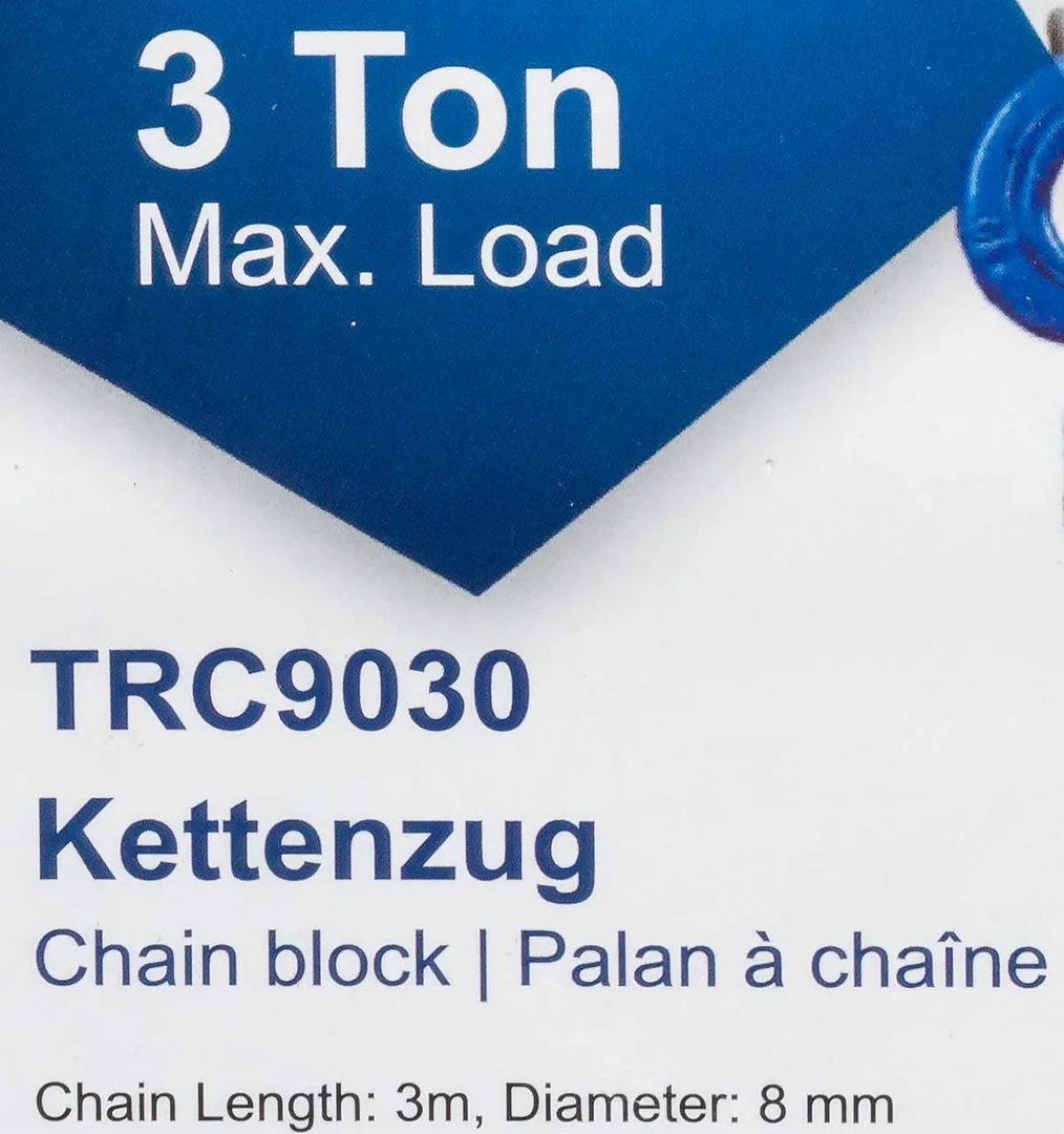 Таль цепная ручная 3 т Scheppach Sch-TRC9030