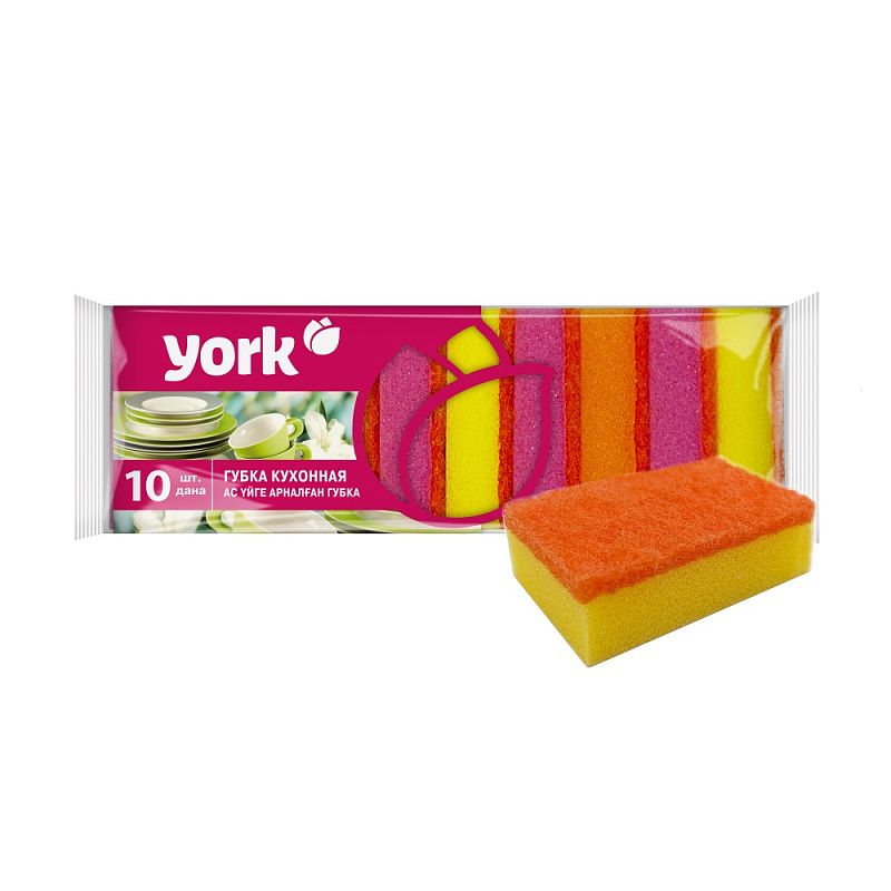 Губка кухонная для мытья посуды "York Maxi"