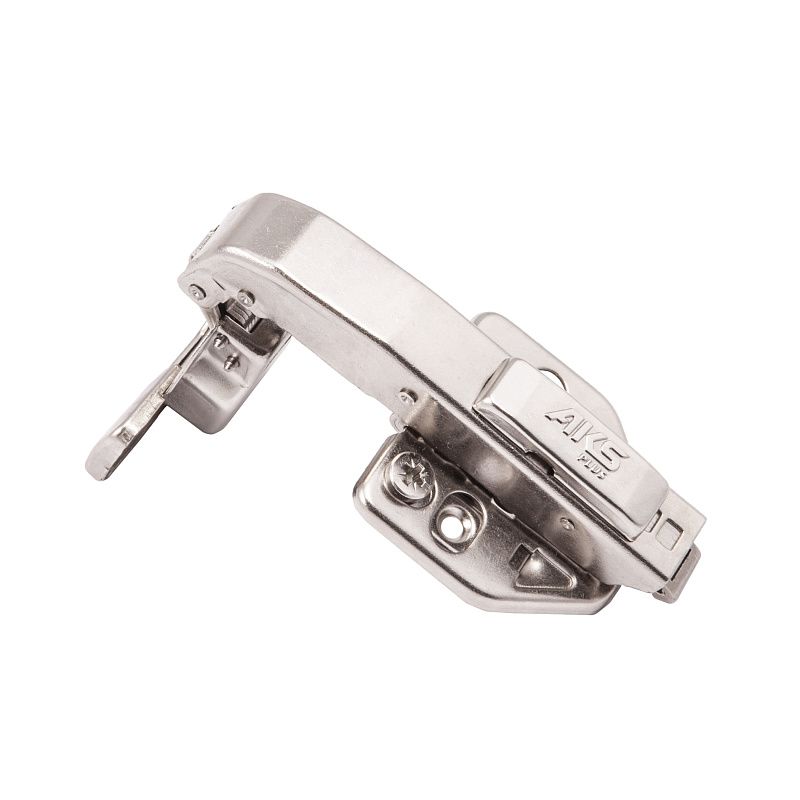 Петля под фальшпанель 90° с доводчиком 48мм h2 clip-on 3D, саморезы, заглушки, AKS PLUS 117004